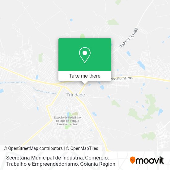 Secretária Municipal de Indústria, Comércio, Trabalho e Empreendedorismo map