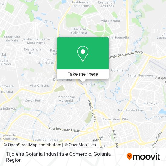 Tijoleira Goiânia Industria e Comercio map
