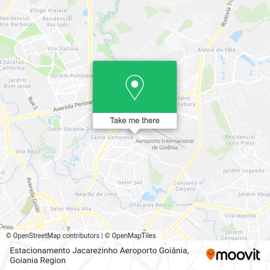 Estacionamento Jacarezinho Aeroporto Goiânia map
