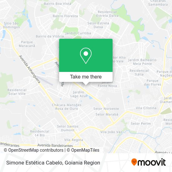 Simone Estética Cabelo map