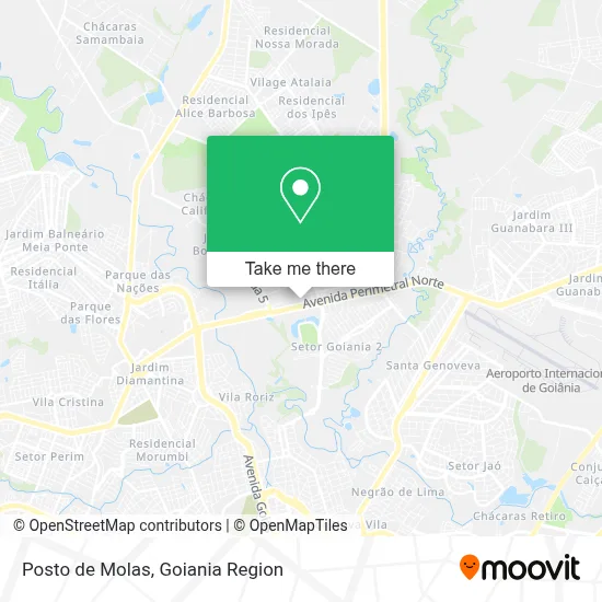 Posto de Molas map