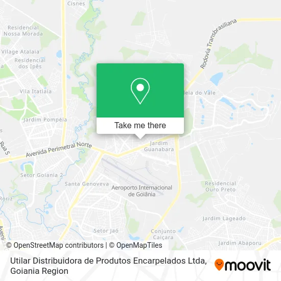Utilar Distribuidora de Produtos Encarpelados Ltda map