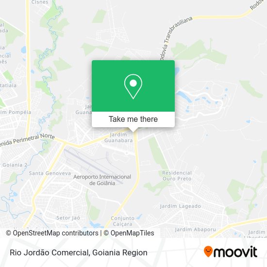 Rio Jordão Comercial map