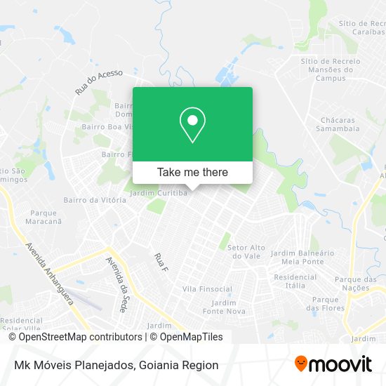 Mk Móveis Planejados map