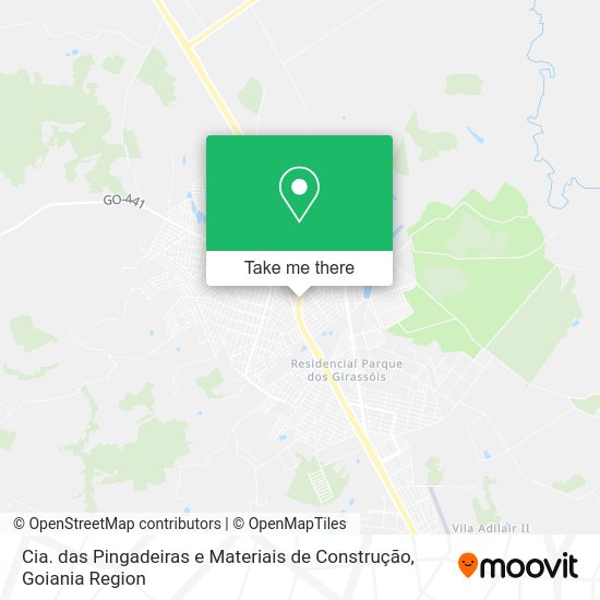 Cia. das Pingadeiras e Materiais de Construção map