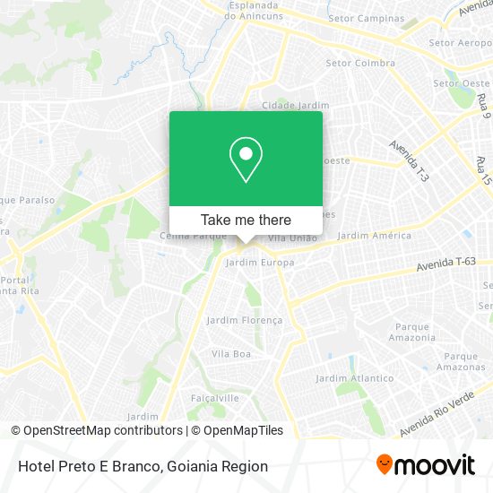 Hotel Preto E Branco map