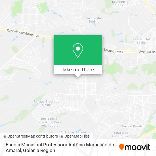 Mapa Escola Municipal Professora Antônia Maranhão do Amaral