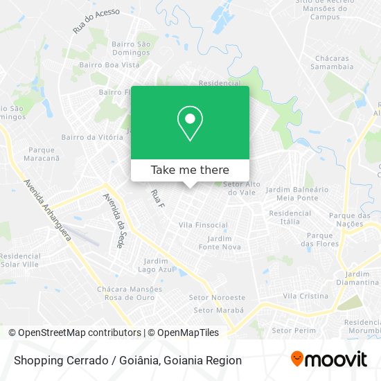 Mapa Shopping Cerrado / Goiânia