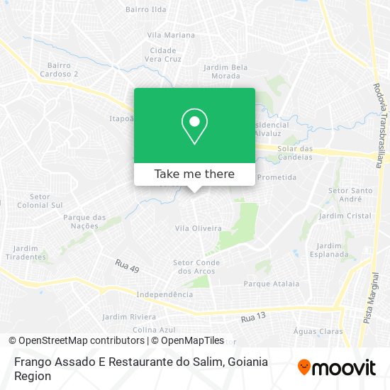 Mapa Frango Assado E Restaurante do Salim