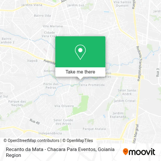 Recanto da Mata - Chacara Para Eventos map