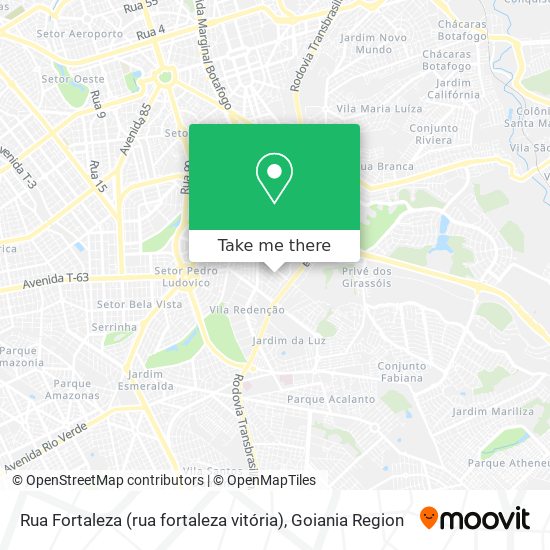 Rua Fortaleza (rua fortaleza vitória) map