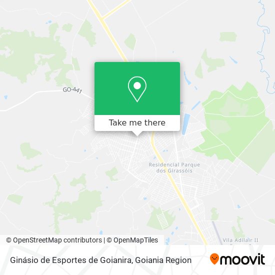 Ginásio de Esportes de Goianira map