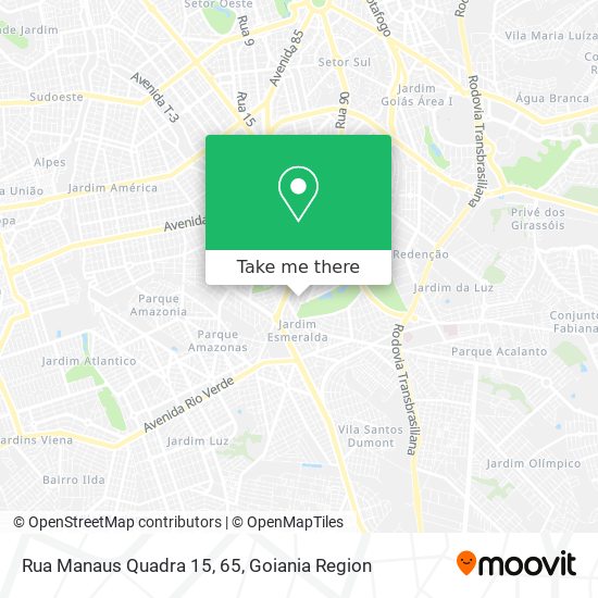 Mapa Rua Manaus Quadra 15, 65