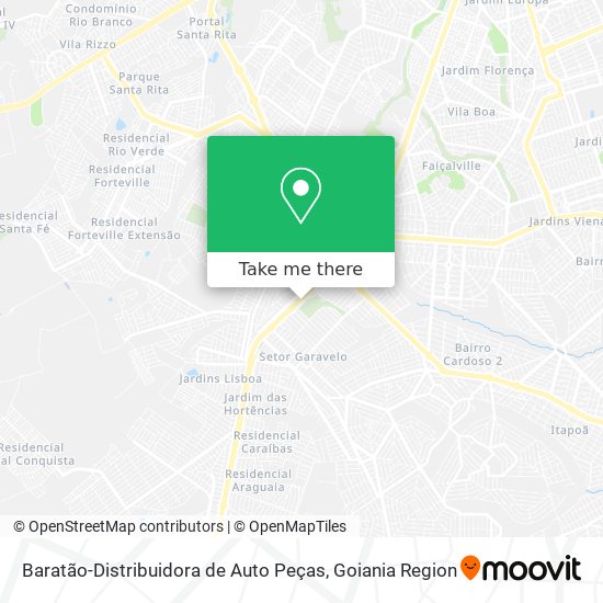 Baratão-Distribuidora de Auto Peças map