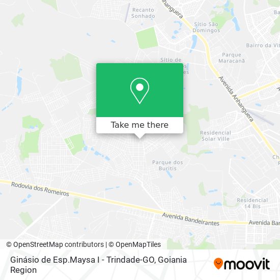 Ginásio de Esp.Maysa I - Trindade-GO map