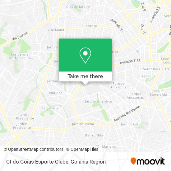 Mapa Ct do Goias Esporte Clube