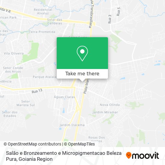 Salão e Bronzeamento e Micropigmentacao Beleza Pura map