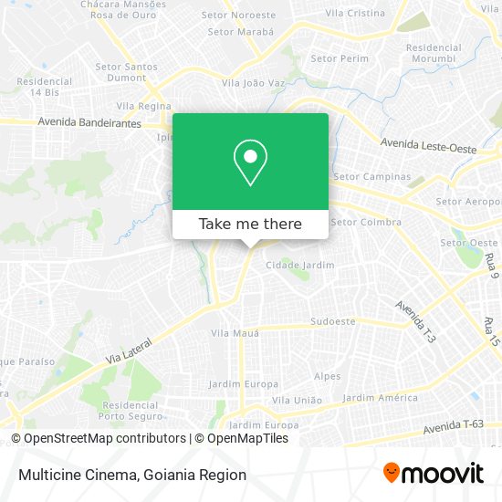 Multicine Cinema map