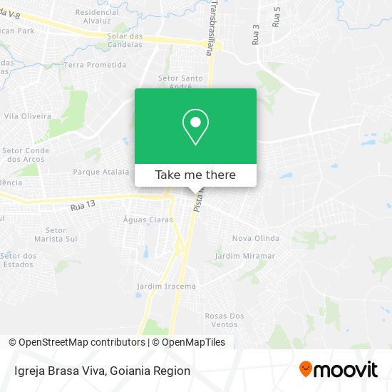 Mapa Igreja Brasa Viva