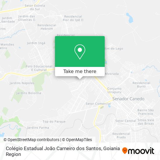 Mapa Colégio Estadual João Carneiro dos Santos