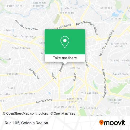 Rua 105 map