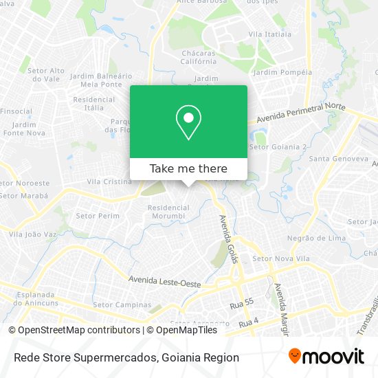 Rede Store Supermercados map