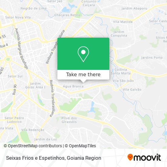 Seixas Frios e Espetinhos map