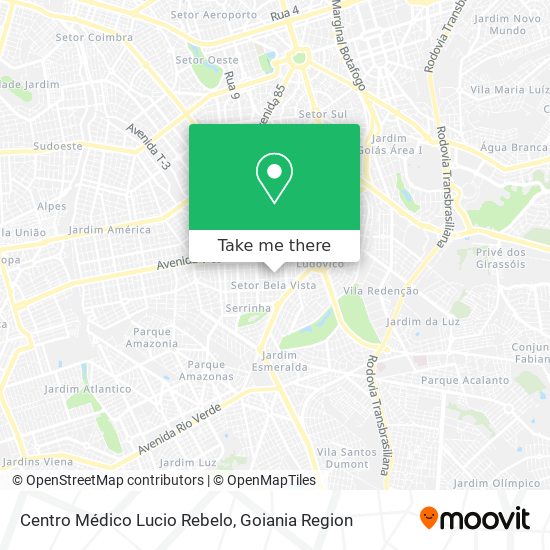 Mapa Centro Médico Lucio Rebelo