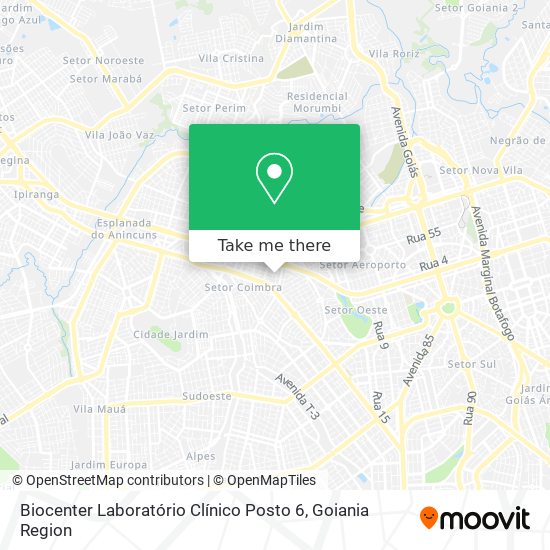 Biocenter Laboratório Clínico Posto 6 map