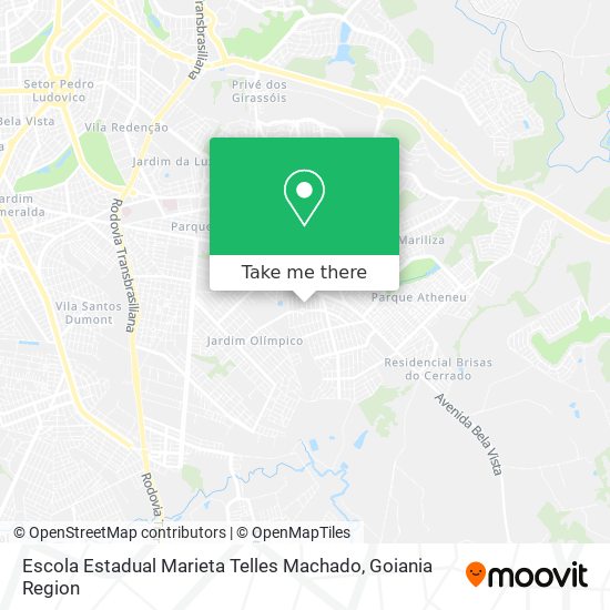 Mapa Escola Estadual Marieta Telles Machado