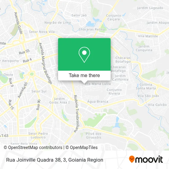 Rua Joinville Quadra 38, 3 map