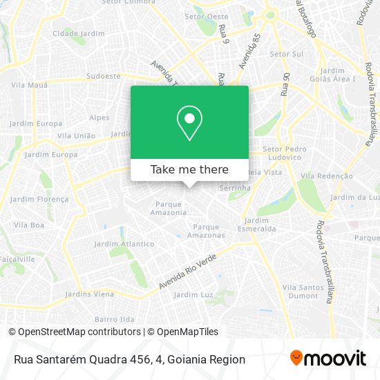 Mapa Rua Santarém Quadra 456, 4