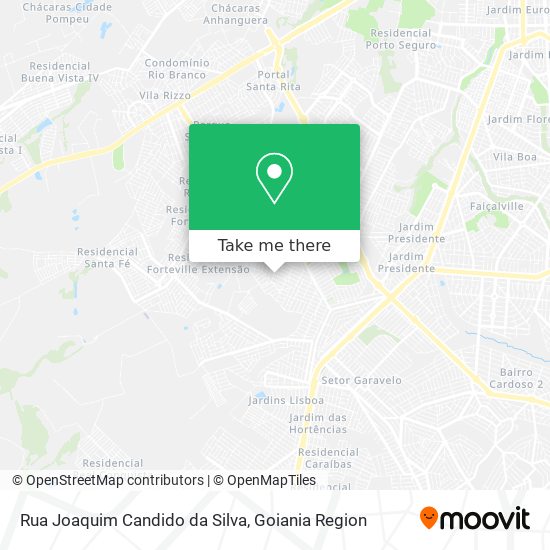 Mapa Rua Joaquim Candido da Silva