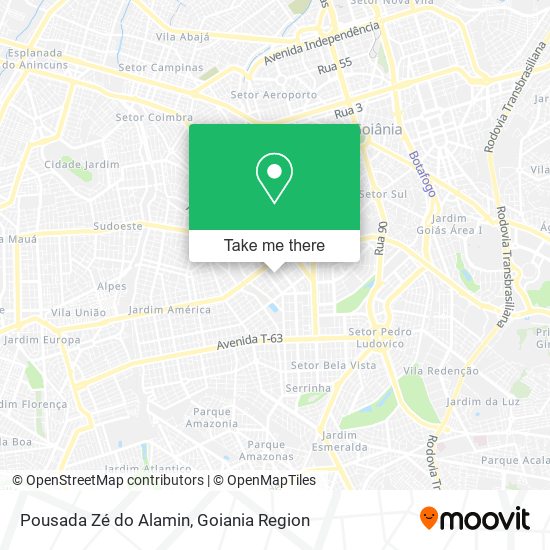 Pousada Zé do Alamin map