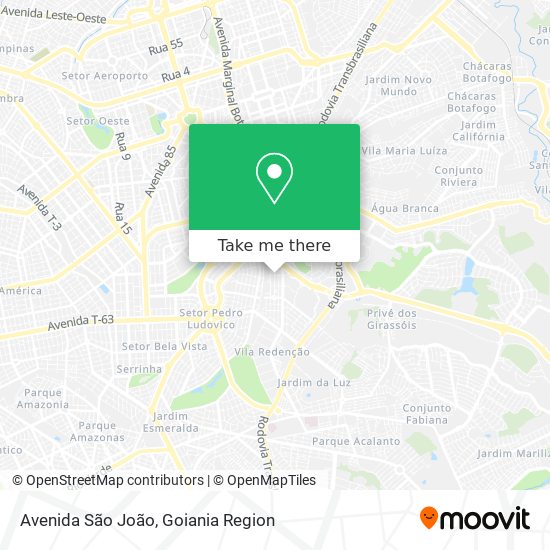 Avenida São João map