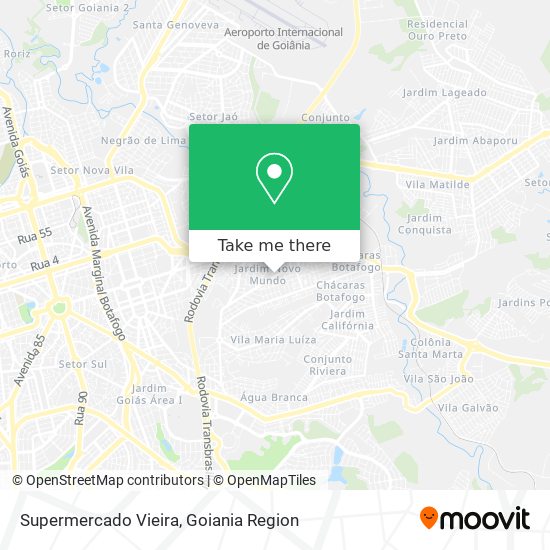 Supermercado Vieira map