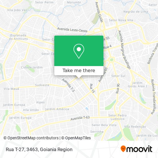Mapa Rua T-27, 3463