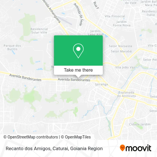 Recanto dos Amigos, Caturai map