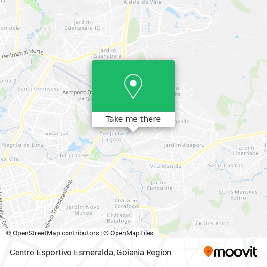 Mapa Centro Esportivo Esmeralda