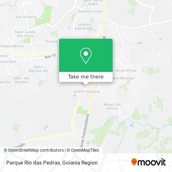 Parque Rio das Pedras map