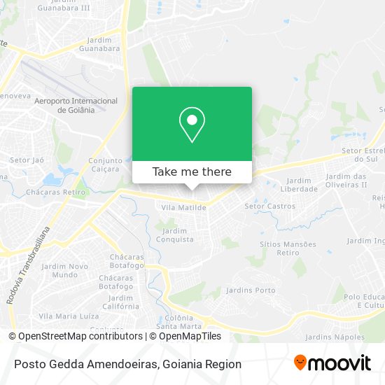 Posto Gedda Amendoeiras map