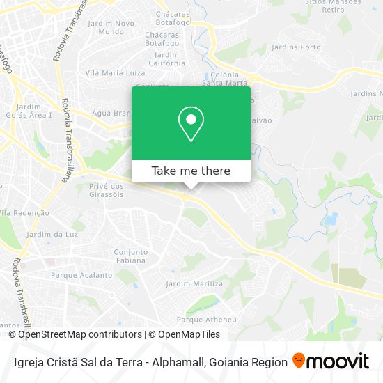 Igreja Cristã Sal da Terra - Alphamall map