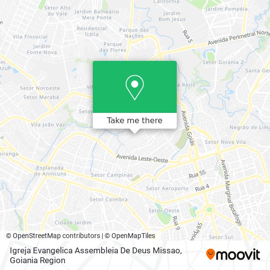 Mapa Igreja Evangelica Assembleia De Deus Missao