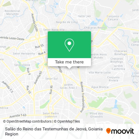 Salão do Reino das Testemunhas de Jeová map