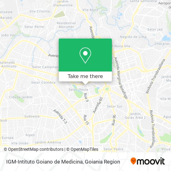 IGM-Intituto Goiano de Medicina map