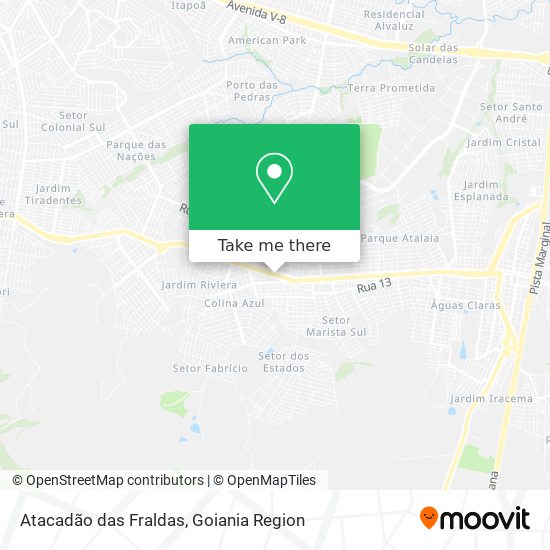 Atacadão das Fraldas map