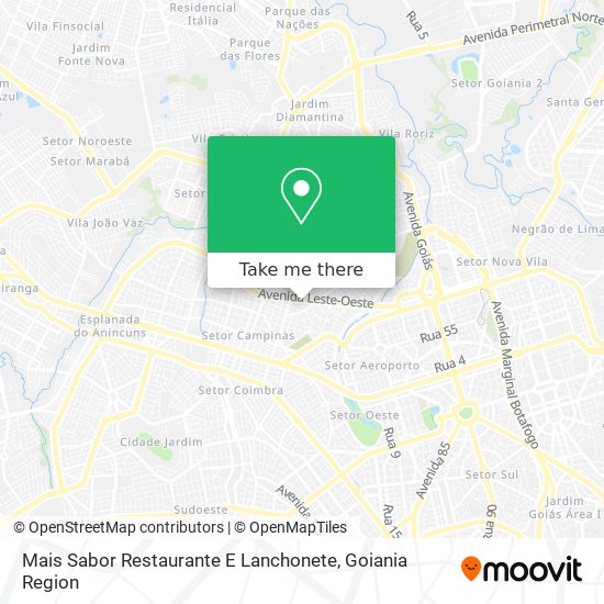 Mais Sabor Restaurante E Lanchonete map