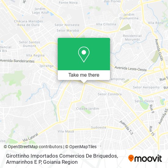 Mapa Girottinho Importados Comercios De Briquedos, Armarinhos E P