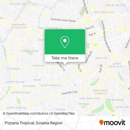 Pizzaria Tropical map