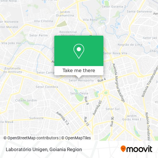 Laboratório Unigen map